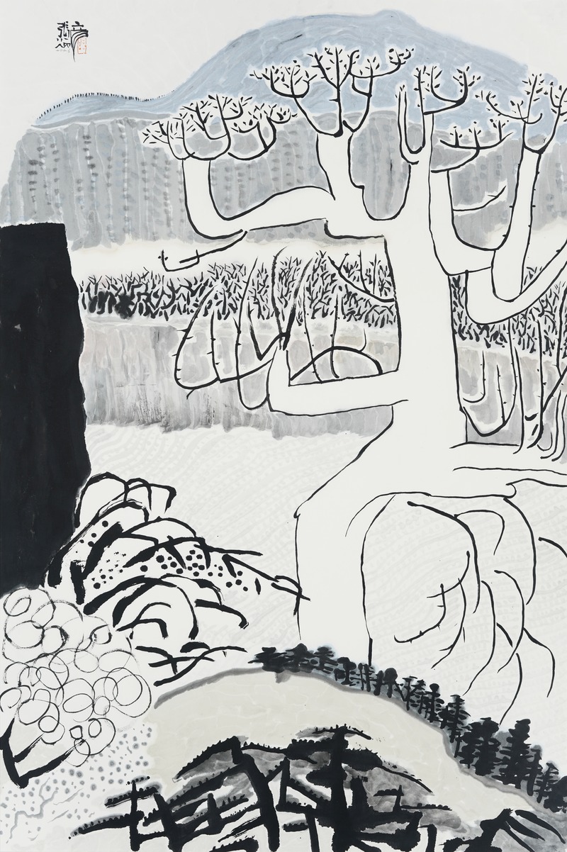 Jang Byeong Eun · Eastbrush · 张炳彥 · Landscape_in_Mind ·  ink_and_light_color_on_paper · 1050mm_x_700mm · 2026